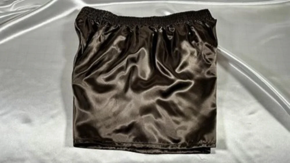 Jupiter Secret Satin Boxers SEXY SHINY COLOR MOCHA, NEW SIZE XXL MENS